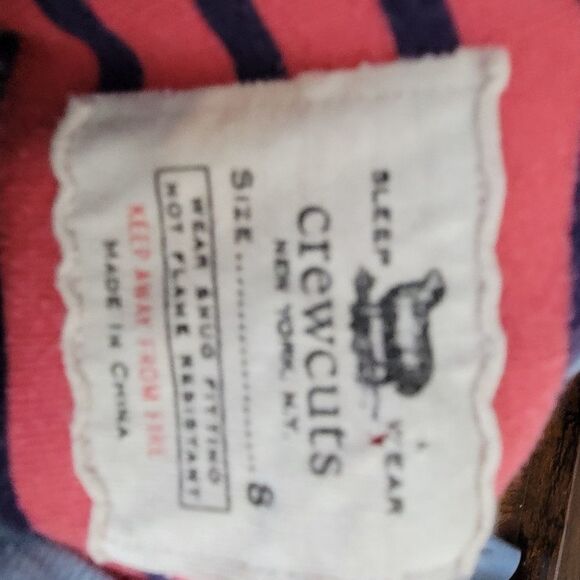 J Crew Striped Kids Pajama Set 8 - Picture 2 of 2